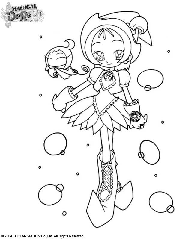 coloriage magical doremi loulou et sa fee lolo